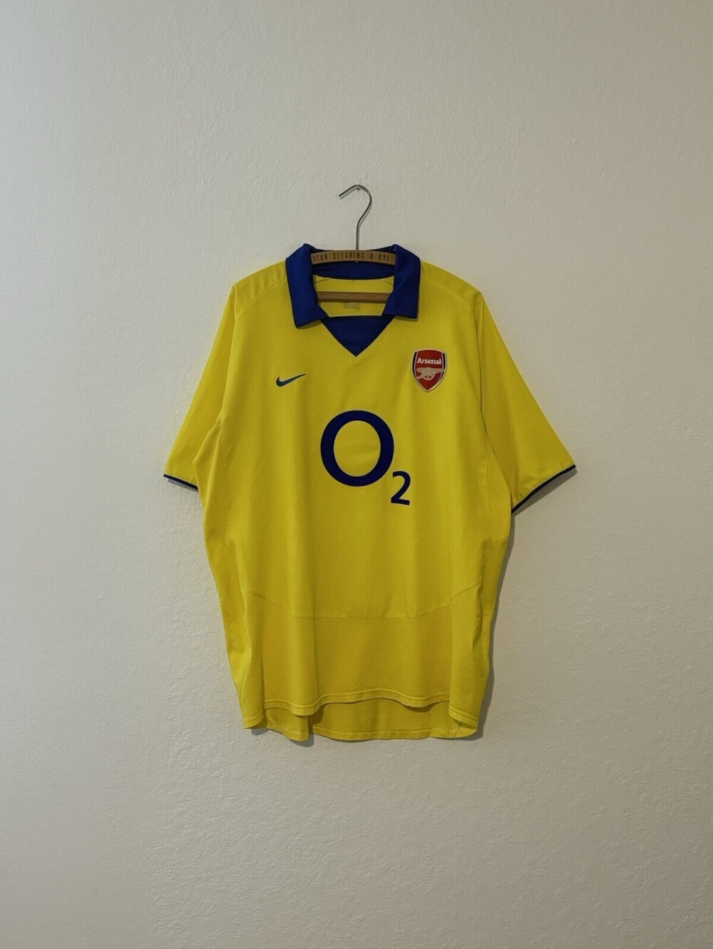 Vintage Nike 2003-2003 Arsenal London Away Football Soccer Jersey Size Mens XL